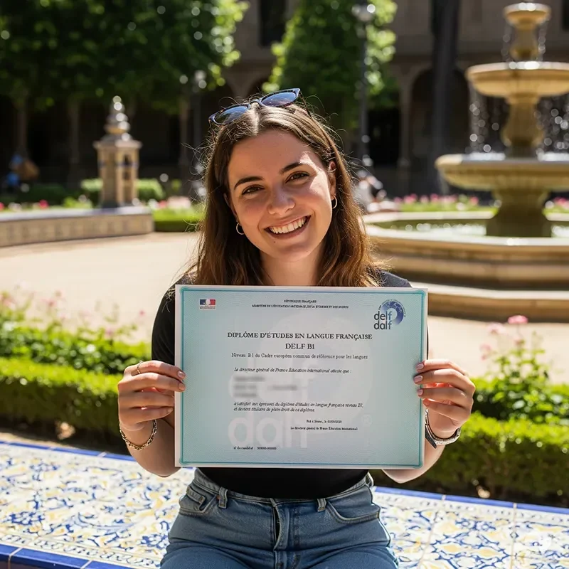 Olivia, alumna de La Casa del Francés en preparación DELF B1