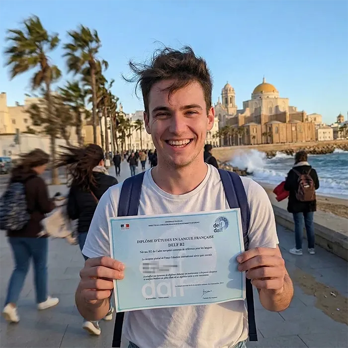 Rubén, alumno de La Casa del Francés en preparación DELF B2